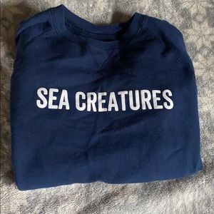 Blue sweatshirt “Sea Creatures”